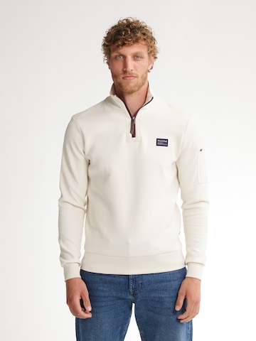 Petrol Industries Sweatshirt 'Prairie du Chien' in Weiß: Vorderseite