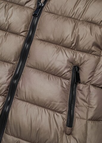 MANGO Winter Jacket 'BEGO' in Brown
