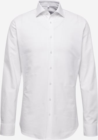 SEIDENSTICKER Přiléhavý střih Společenská košile 'SMART PERFORMANCE' – bílá: přední strana