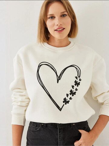 Sweat-shirt Bianco Lucci en beige