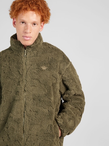 ADIDAS ORIGINALS Between-Season Jacket 'Adventure Camo Fleece ' in Green