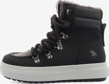 US POLO ASSN. Schnürstiefelette 'Icy' in Schwarz: Vorderseite