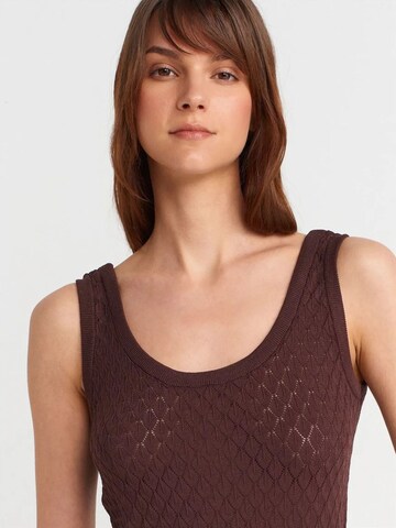 Tops en tricot Dilvin en marron