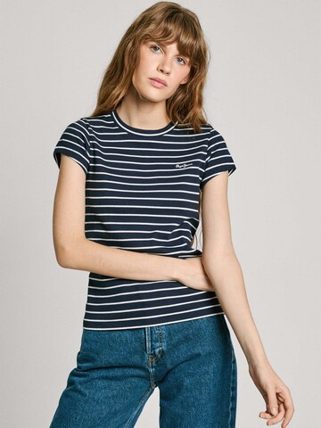 Pepe Jeans Shirt 'Meribel' in Blauw: voorkant