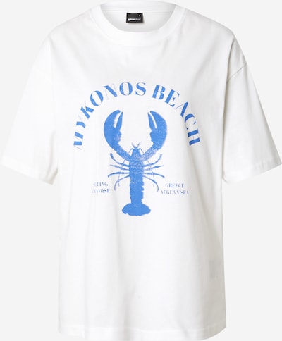 Gina Tricot "Oversize" stila krekls, krāsa - debeszils / gandrīz balts, Preces skats