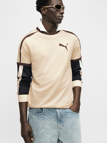 PUMA Μπλουζάκι 'T7 Big Cat Ringer' σε λευκό