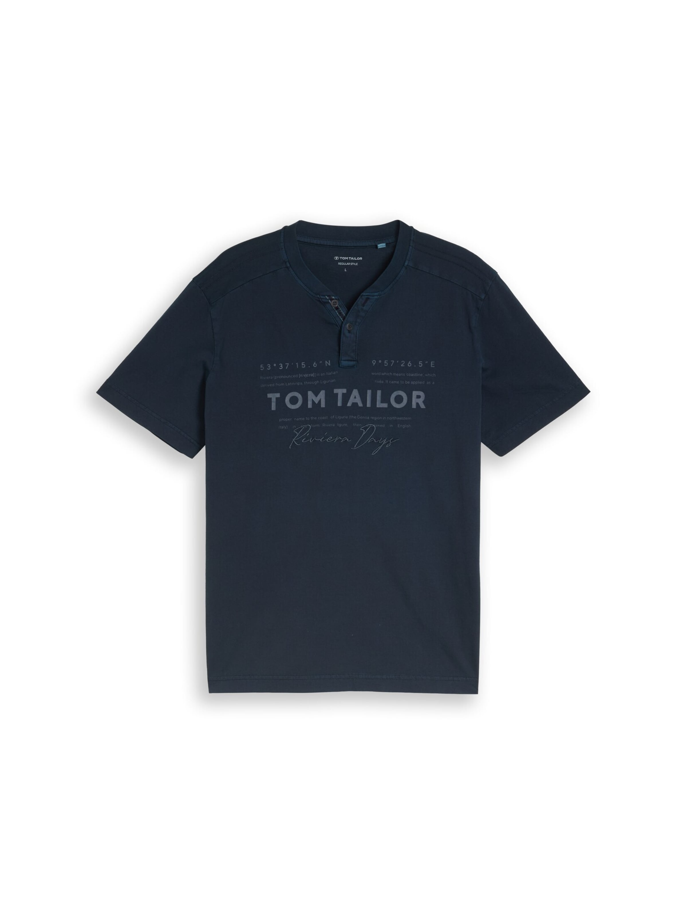 TOM TAILOR Shirt in Blue: front