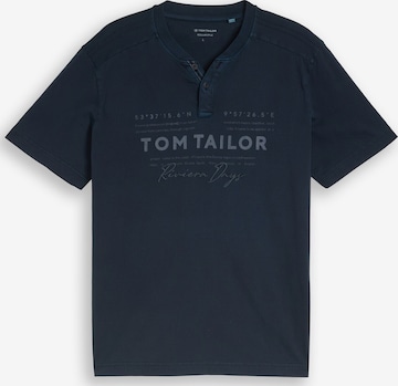 T-Shirt TOM TAILOR en bleu : devant