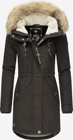 Parka invernale 'Tawny' di Ragwear in nero: frontale