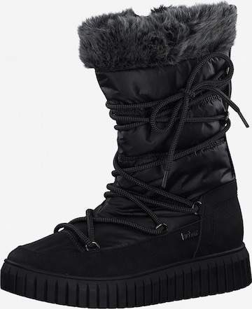 s.Oliver Snow Boots in Black: front
