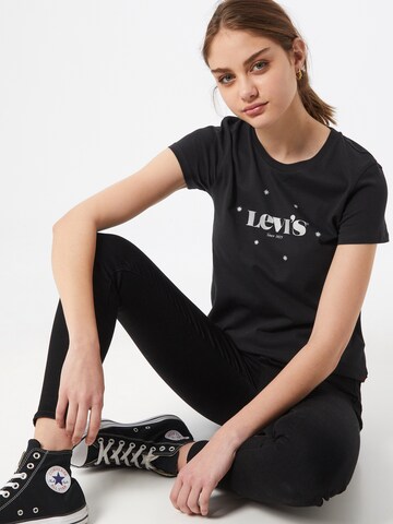 LEVI'S ® T-Shirt 'The Perfect' in Schwarz: predná strana