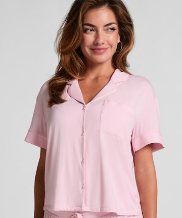 Hunkemöller Slaapshirt in Roze: voorkant