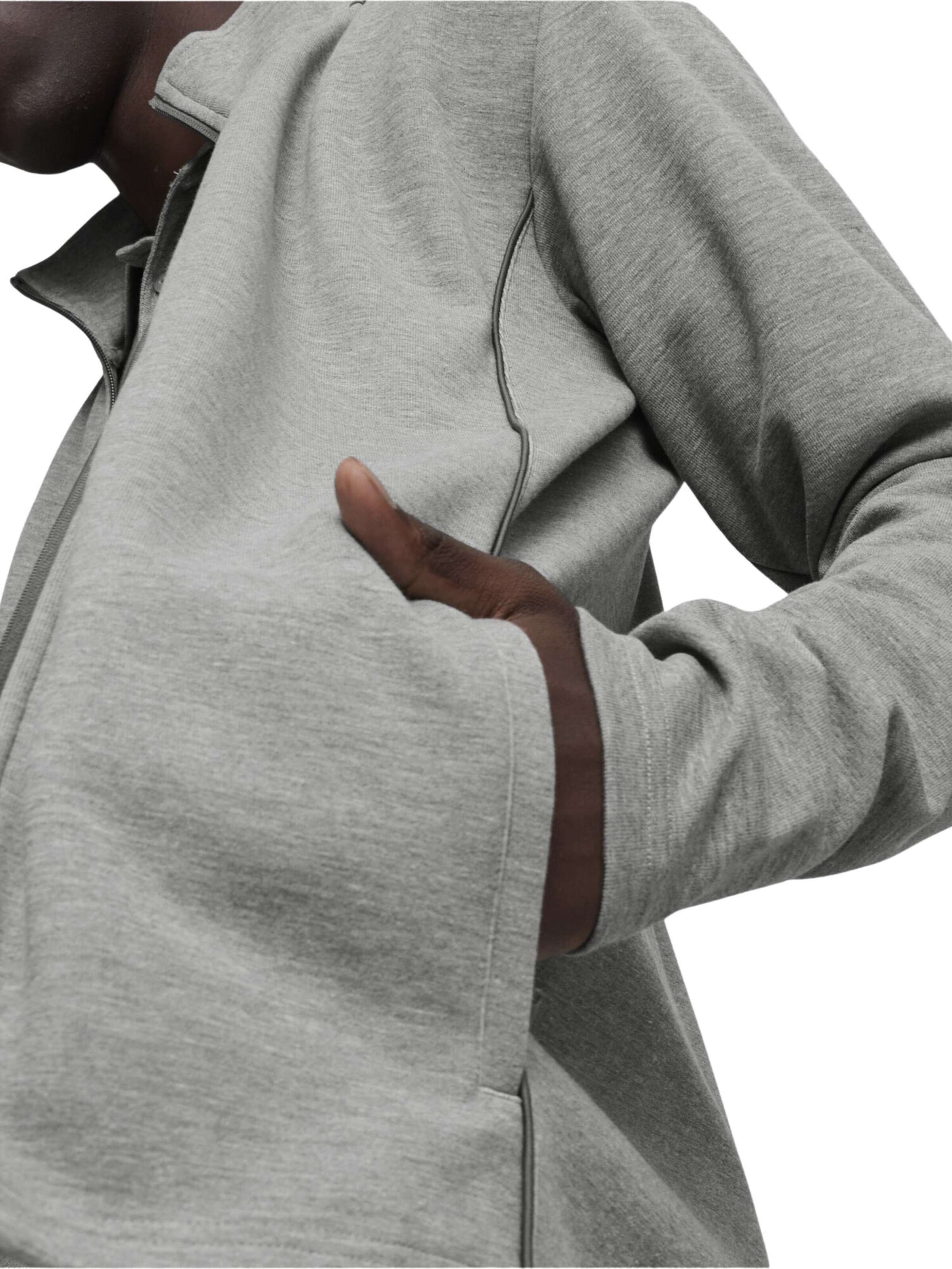 Giacca di felpa sportiva 'Team Final' di PUMA in grigio