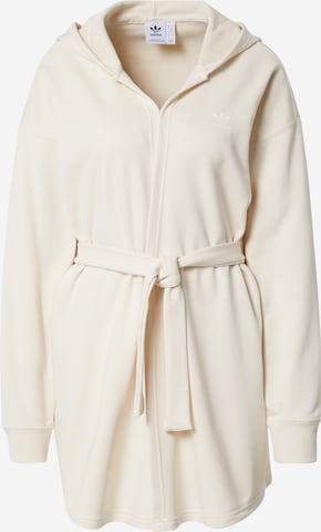 ADIDAS ORIGINALS Zip-Up Hoodie in Beige: front