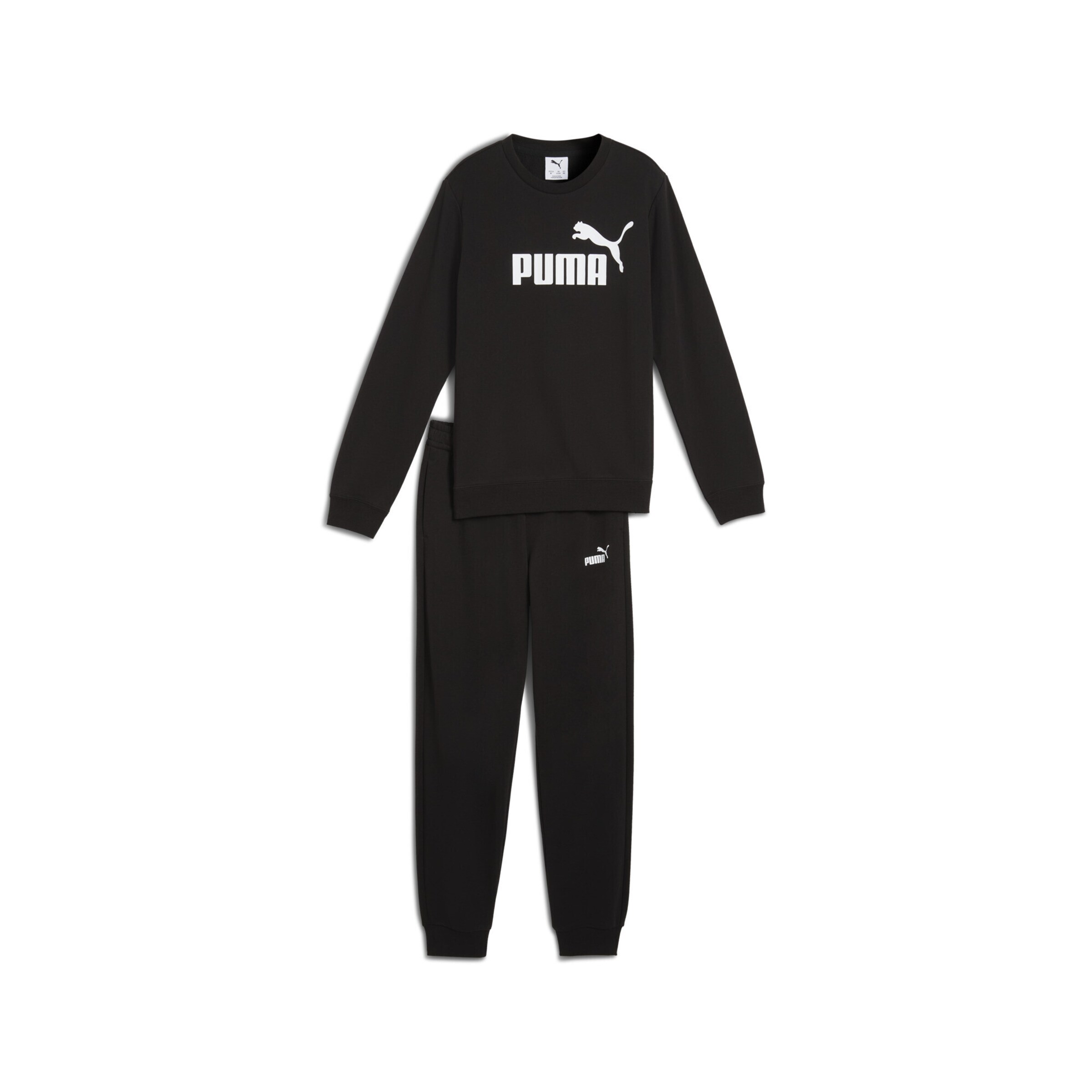 PUMA Sweatsuit 'Essentials No. 1' in Black: front