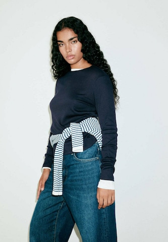 T-shirt 'LILOCA' MANGO en bleu : devant