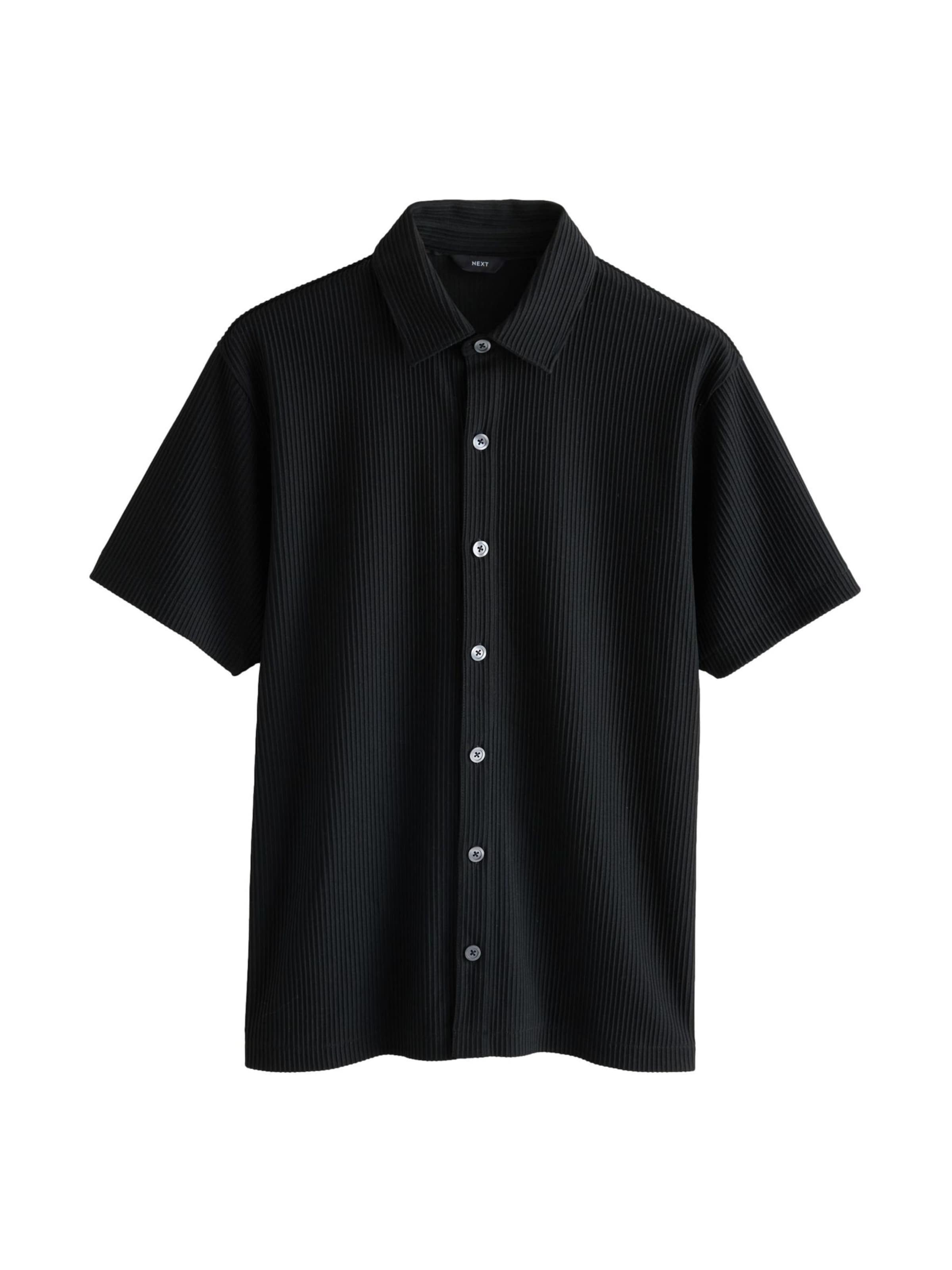 Next Regular Fit Hemd in Schwarz: Vorderseite