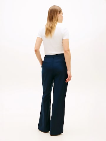 Wide Leg Pantalon à pince TOMMY HILFIGER en bleu