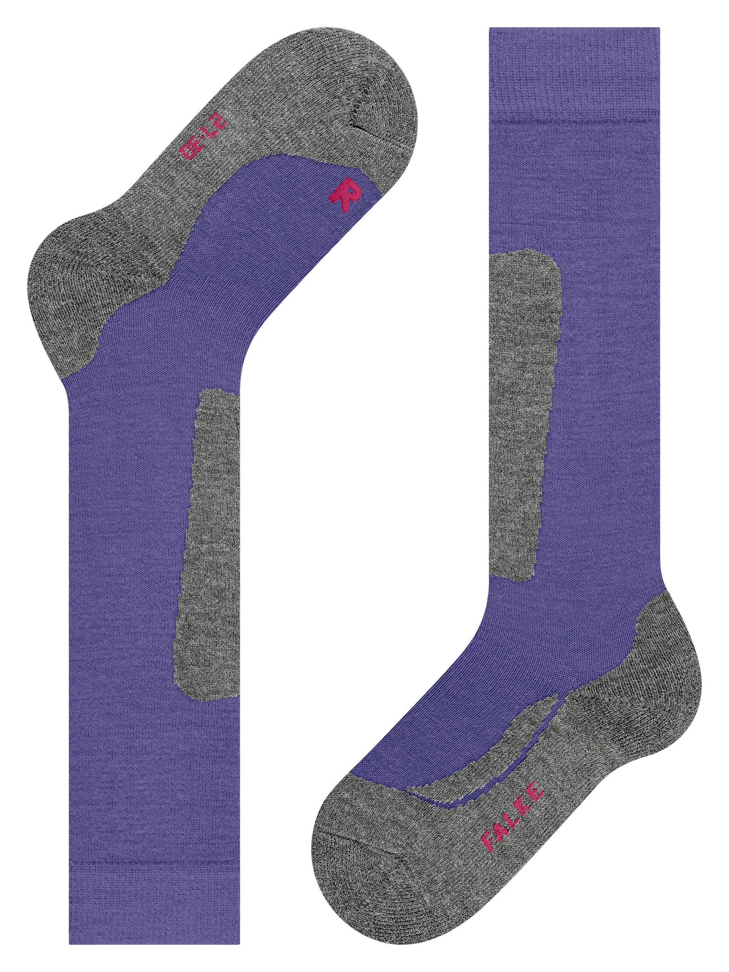 FALKE Socks 'Active Ski' in Purple