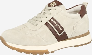 Baskets basses Paul Green en beige : devant