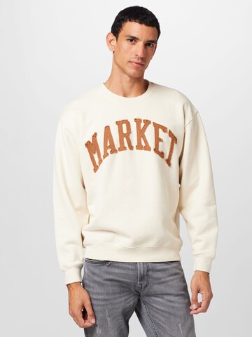 MARKET Sweatshirt i beige: framsida