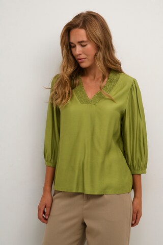 Camicia da donna 'Dahlia' di Kaffe in verde: frontale