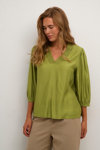 Camicia da donna 'Dahlia' di Kaffe in verde: frontale