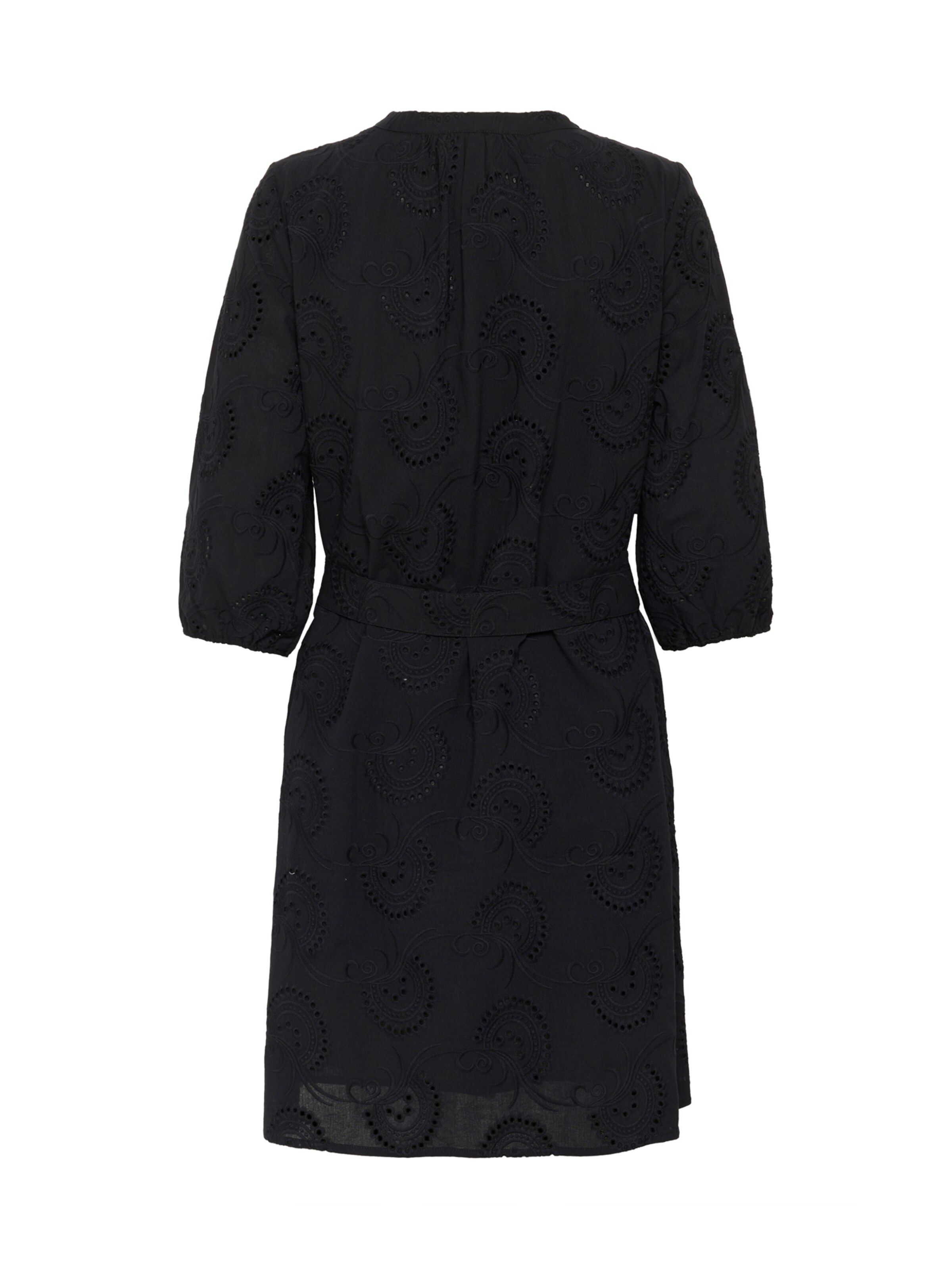 Cream Blousejurk 'Delia' in Zwart