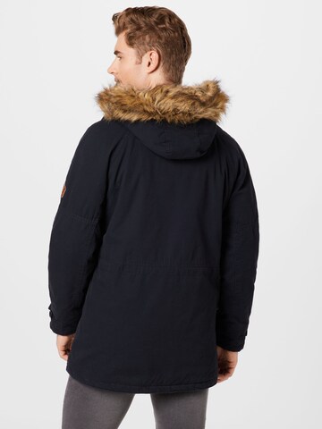 INDICODE JEANS Winterparka 'Fann' in Zwart