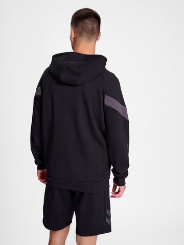 Hummel Athletic Zip-Up Hoodie 'TRAVEL' in Black