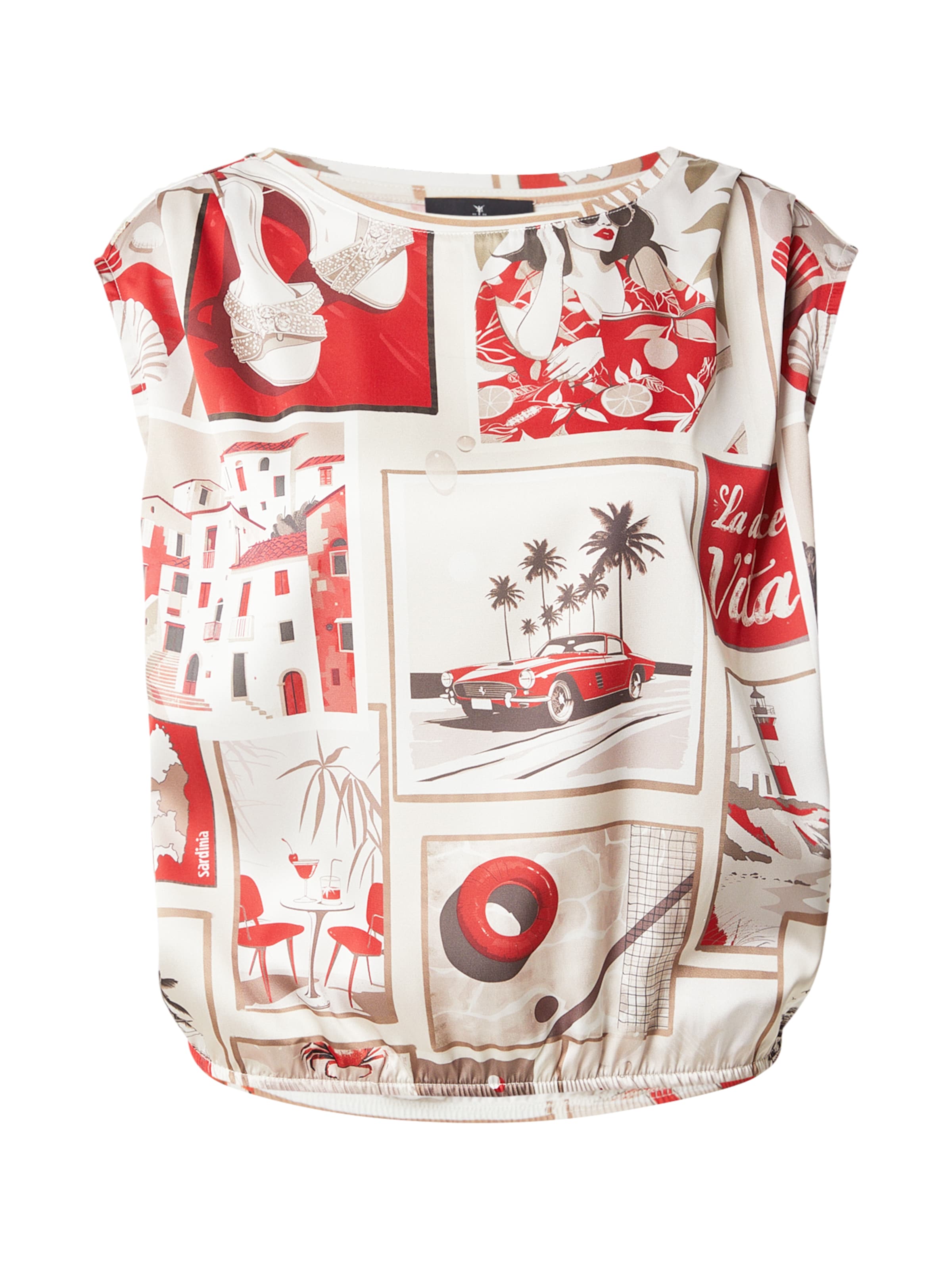 Camicia da donna di monari in colori misti: frontale