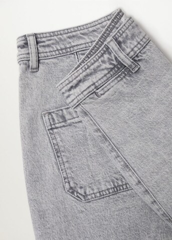 MANGO Wide leg Jeans 'Catherin' in Grey