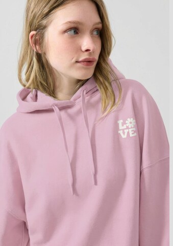 Sweat-shirt QS en rose