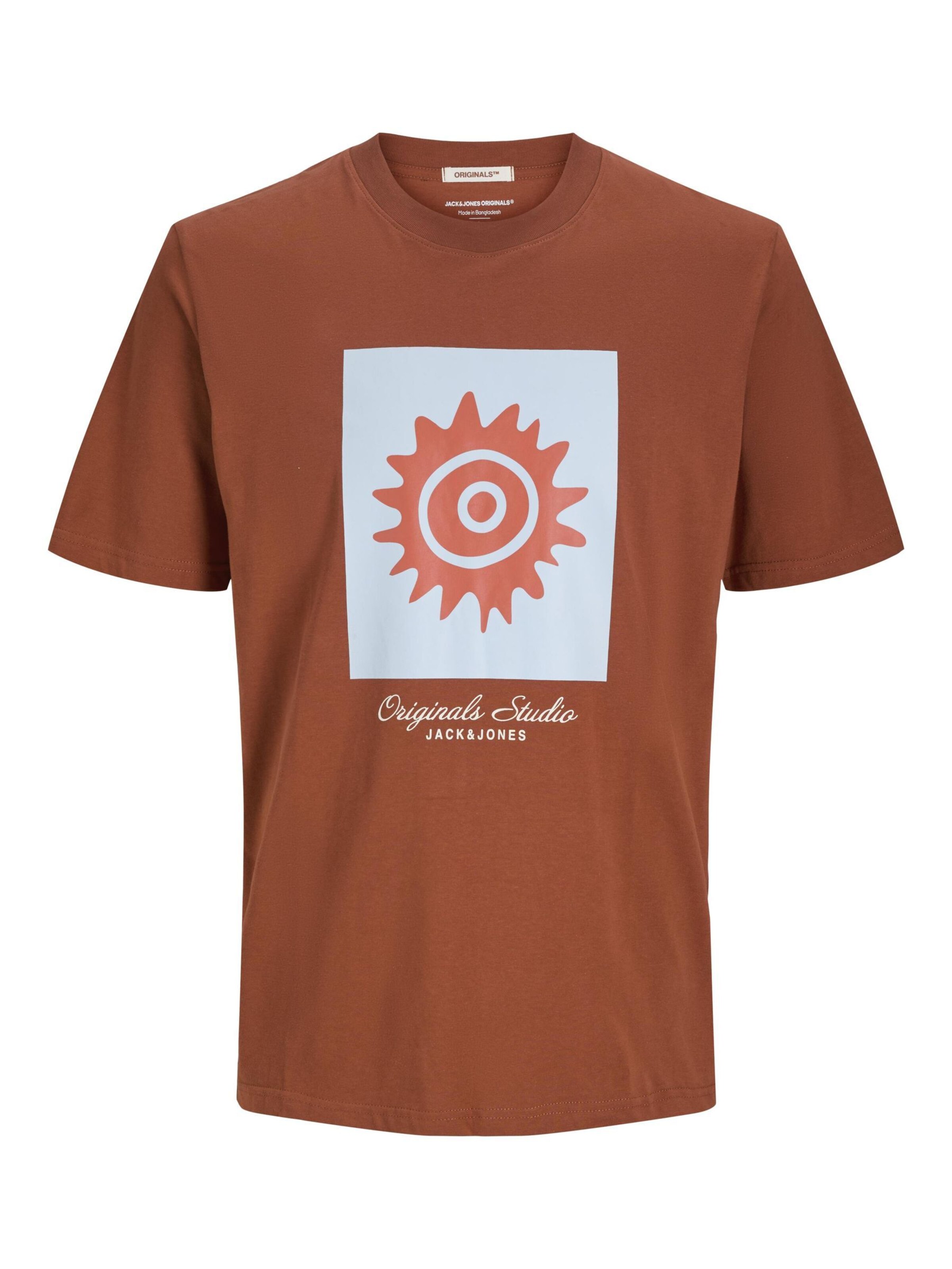 JACK & JONES Shirt in Bruin: voorkant