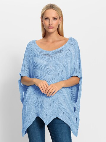Pullover di heine in blu: frontale