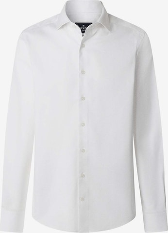 Fit confort Chemise Hackett London en blanc : devant