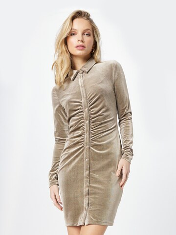 Rut & Circle Kleid 'ANGELICA' in Beige: predná strana