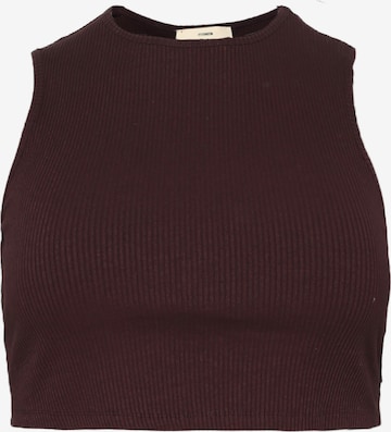A LOT LESS Top 'Marlene' in Brown: front
