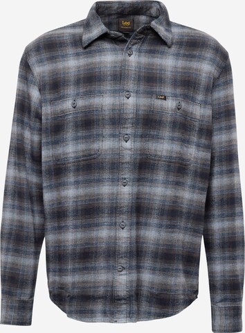 Lee Regular fit Button Up Shirt in Black: front