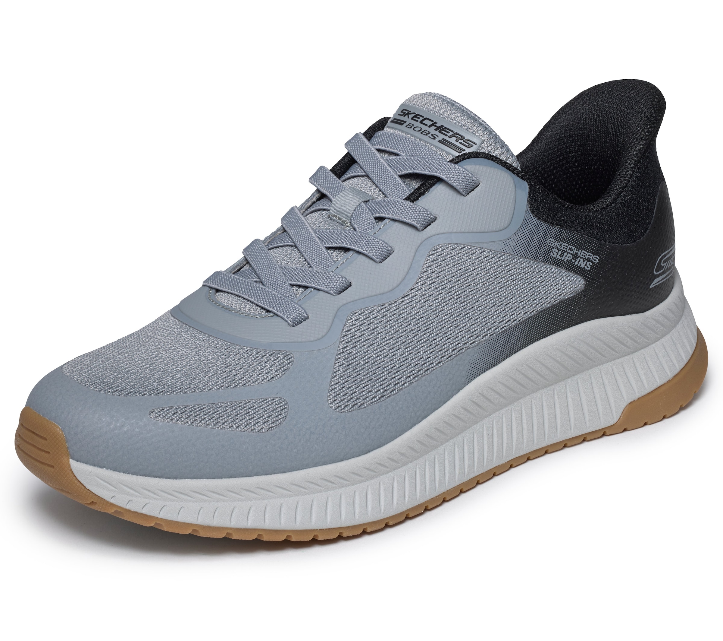 SKECHERS Slip-Ons 'Bobs Squad 4' in Grey: front
