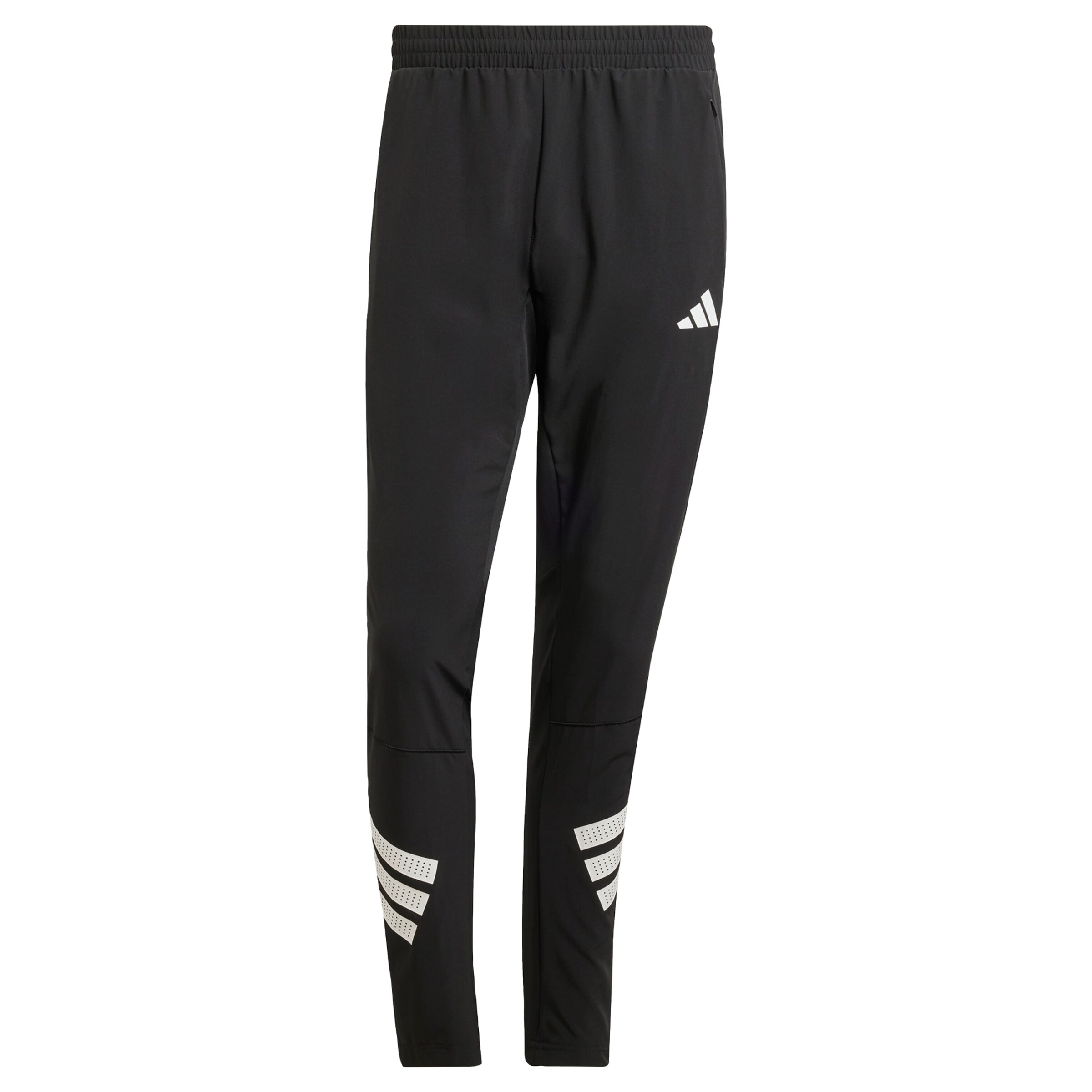 ADIDAS PERFORMANCE Slim fit Workout Pants 'Gym+' in Black: front