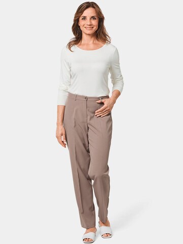 Regular Pantalon Goldner en marron