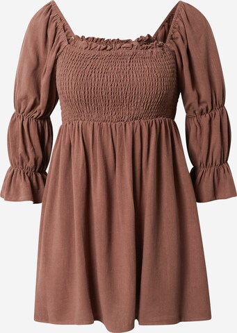 Robe Nasty Gal en marron : devant