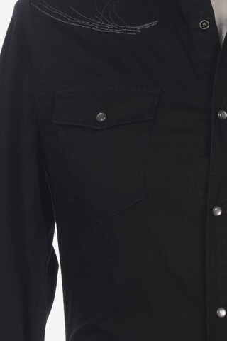 DIESEL Button Up Shirt in S in Black