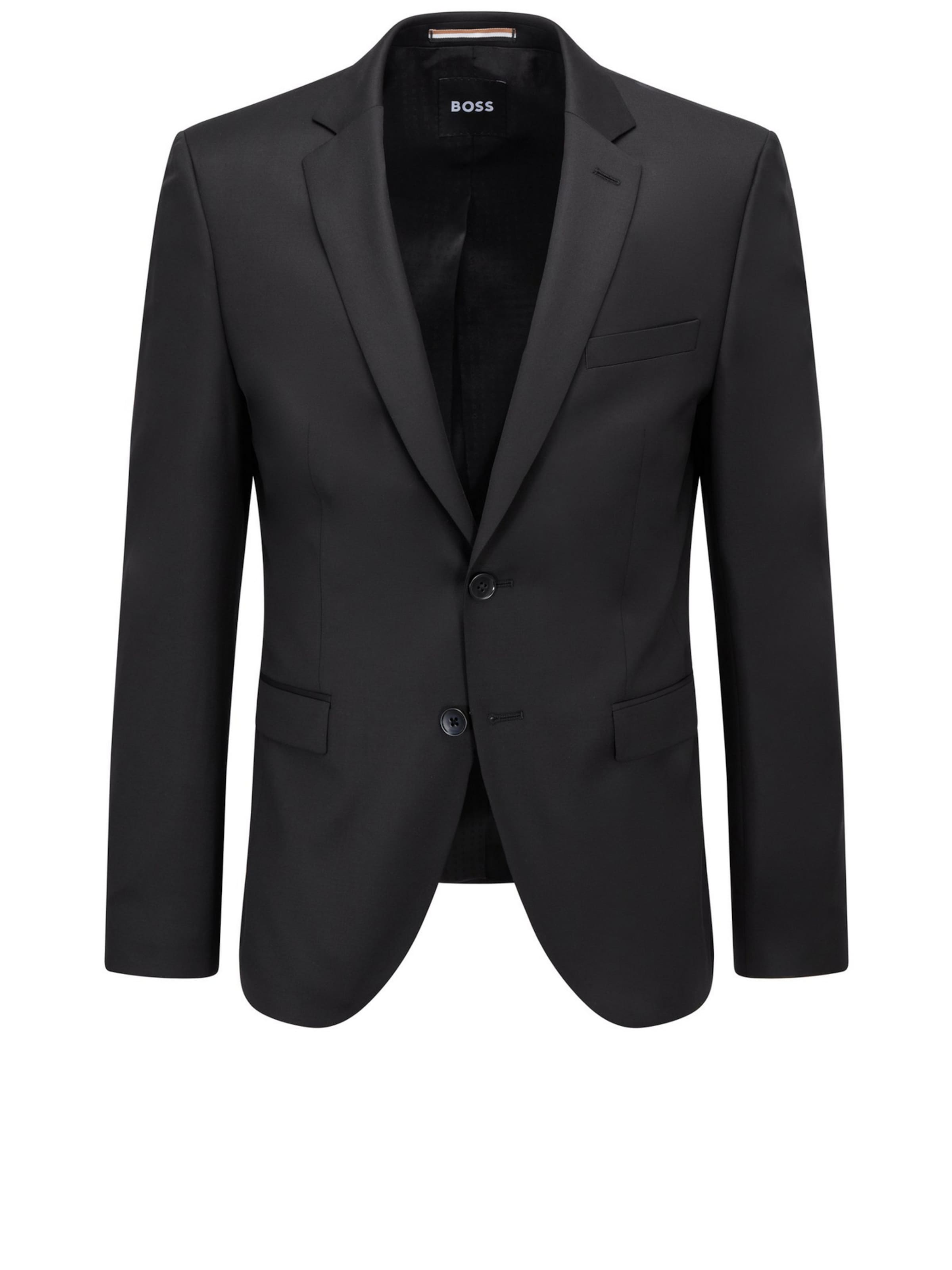 BOSS Super Slim Fit Sakko in Schwarz: Vorderseite