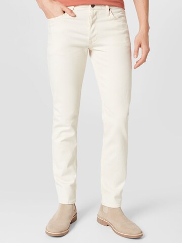 Coupe slim Jean 'Mike' JACK & JONES en blanc : devant