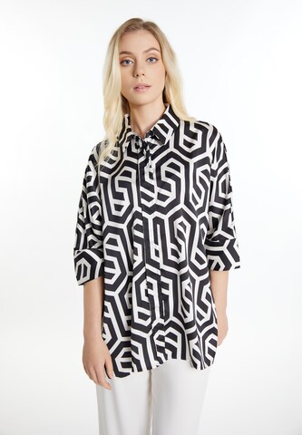Camicia da donna di DreiMaster Klassik in nero: frontale