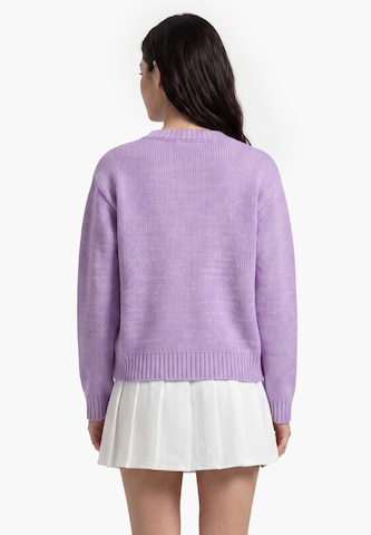 MYMO - Casaco de malha 'Young Fashion' em roxo