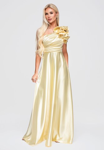 Ombre Abendkleid in Gelb