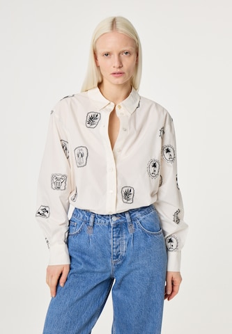 Fabienne Chapot Blouse in Wit: voorkant